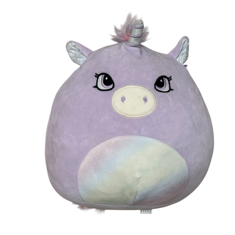 Squishmallows Lavender and Rainbow Unicorn Plush 11 inch